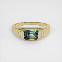 2.54 Ct. Bi Color Sapphire Ring, 14K Yellow Gold 1