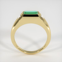 0.81 Ct. Emerald Ring, 18K Yellow Gold 3