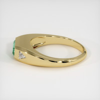 0.81 Ct. Emerald Ring, 18K Yellow Gold 4