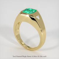 2.46 Ct. Emerald Ring, 18K Yellow Gold 2