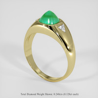 1.47 Ct. Emerald Ring, 18K Yellow Gold 2