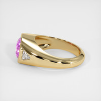 3.53 Ct. Pink Sapphire Ring, 18K Yellow Gold 4