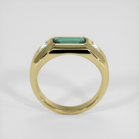 1.06 Ct. Bluish Green Sapphire Ring, 18K Yellow Gold 3