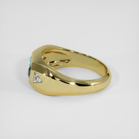 1.06 Ct. Bluish Green Sapphire Ring, 18K Yellow Gold 4