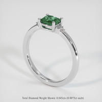 0.63 Ct. Gemstone Ring, Platinum 950 2