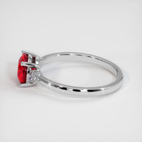 1.21 Ct. Ruby Ring, Platinum 950 4