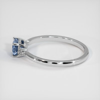 1.10 Ct. Blue Sapphire Ring, Platinum 950 4