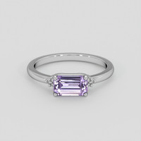 1.30 Ct. Purple Sapphire Ring, Platinum 950 1