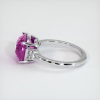 5.22 Ct. Purplish Pink Sapphire Ring, Platinum 950 4
