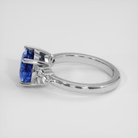 3.23 Ct. Blue Sapphire Ring, Platinum 950 4