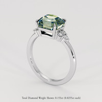 4.01 Ct. Bi Color Sapphire Ring, Platinum 950 2