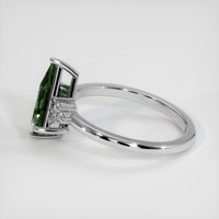 2.18 Ct. Green Sapphire Ring, Platinum 950 4