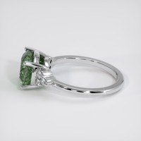 3.64 Ct. Green Sapphire Ring, Platinum 950 4