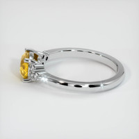 1.04 Ct. Yellow Sapphire Ring, Platinum 950 4