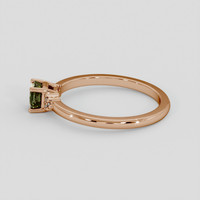 0.88 Ct. Bi Color Sapphire Ring, 14K Rose Gold 4