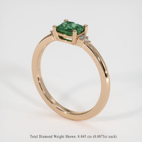 0.63 Ct. Gemstone Ring, 14K Rose Gold 2