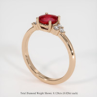 Ruby Ring 1.12 Ct., 14K Rose Gold Preview