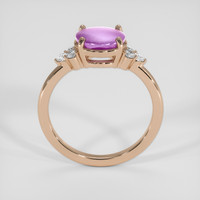 1.60 Ct. Purplish Pink Sapphire Ring, 14K Rose Gold 3