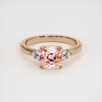 2.33 Ct. Padparadscha Sapphire Ring, 14K Rose Gold 1