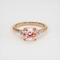 2.33 Ct. Padparadscha Sapphire Ring, 18K Rose Gold 1