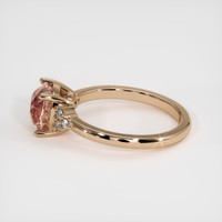 2.33 Ct. Padparadscha Sapphire Ring, 18K Rose Gold 4