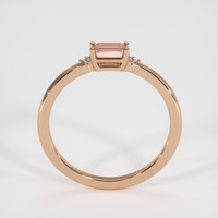 0.61 Ct. Padparadscha Sapphire Ring, 18K Rose Gold 3