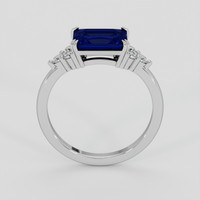 2.71 Ct. Blue Sapphire Ring, 10K White Gold 3