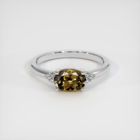 1.15 Ct. Gemstone Ring, 14K White Gold 1