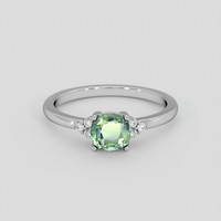 0.99 Ct. Alexandrite Ring, 14K White Gold 1