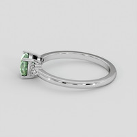 0.99 Ct. Alexandrite Ring, 14K White Gold 4