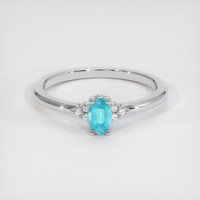 0.31 Ct. Gemstone Ring, 14K White Gold 1