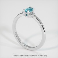 0.31 Ct. Gemstone Ring, 14K White Gold 2