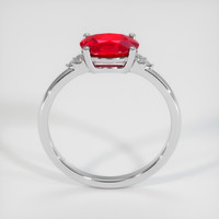 1.30 Ct. Ruby Ring, 14K White Gold 3