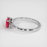 1.41 Ct. Ruby Ring, 14K White Gold 4