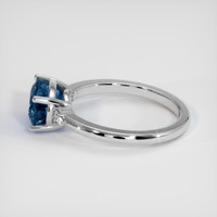 2.75 Ct. Blue Sapphire Ring, 14K White Gold 4