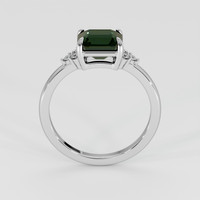 1.75 Ct. Bluish Green Sapphire Ring, 14K White Gold 3