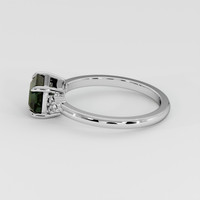 1.75 Ct. Bluish Green Sapphire Ring, 14K White Gold 4
