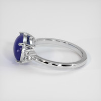 3.91 Ct. Blue Sapphire Ring, 14K White Gold 4