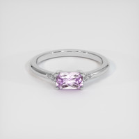 0.86 Ct. Sapphire Ring, 14K White Gold 1