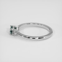 0.43 Ct. Bi Color Sapphire Ring, 14K White Gold 4