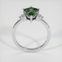 2.18 Ct. Green Sapphire Ring, 14K White Gold 3