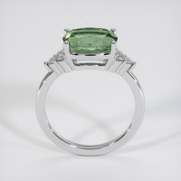 3.64 Ct. Green Sapphire Ring, 14K White Gold 3