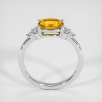 1.78 Ct. Orange Sapphire Ring, 14K White Gold 3