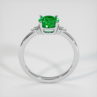 1.13 Ct. Emerald Ring, 18K White Gold 3