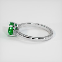 1.13 Ct. Emerald Ring, 18K White Gold 4