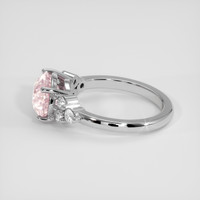 3.21 Ct. Pink Sapphire Ring, 18K White Gold 4