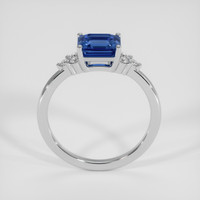 2.16 Ct. Blue Sapphire Ring, 18K White Gold 3