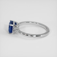 2.16 Ct. Blue Sapphire Ring, 18K White Gold 4