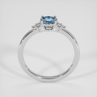 0.52 Ct. Bi Color Sapphire Ring, 18K White Gold 3
