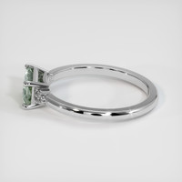1.11 Ct. Sapphire Ring, 18K White Gold 4
